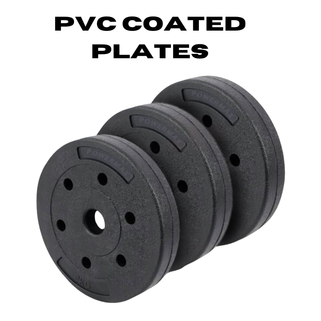 HAJEX PVC Olympic Weight Plates 2 inch - 2.5kg (5.5 lb), 5kg (11